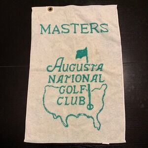 Vintage Masters Golf Towel Augusta National Golf Club Martex Made in USA White